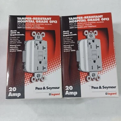 Lot Of 2 Legrand NSB 2095HGTRI, 20 Amp GFI Outlet, NEW IN BOX!!!!! GREAT BUY!!!! - Image 1 of 4