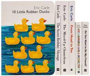 Eric Carle Six Classic Board Books Box Set 10 Little Rubber Duck,Be My Friend? - Picture 1 of 12
