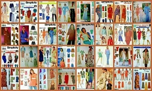 L@@K! OOP SIMPLICITY SEWING PATTERNS - MISSES/WOMEN'S PLUS SIZES:6-28 -U PICK! - Picture 1 of 30