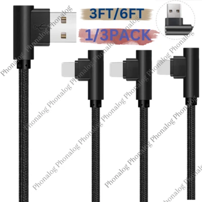 USB Fast Charger Cable Heavy Duty For iPhone 14 13 12 11 XR XS X 8 Charging Cord - Image 1 of 4