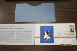 POSTMASTERS OF AMERICA 1972 LIMITED EDITION PROOF STERLING COIN & STAMP NO. 33 - Picture 1 of 5