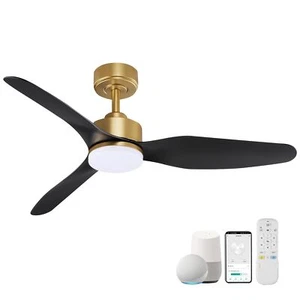 Hoenofly 48 Inch Smart Ceiling Fans with LED Lights Remote,Quiet DC Motor,Dim... - Picture 1 of 7