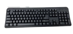 iMicro 104 Key Pad Wired USB Ergonomic English Quite Keyboard for Windows Mac - Picture 1 of 13