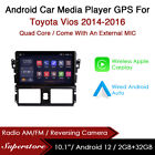 10.1" Carplay Android 12 Auto Car Stereo Gps Head Unit For Toyota Vios 14-16