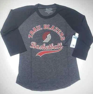 NBA Portland Trail Blazers Women's Medium Premium Triblend Raglan Lillard - Picture 1 of 8