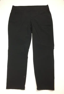 NWT KARL LAGERFELD Womens sz 12 Black Pull On Elastic Waist Dress Pant - Picture 1 of 7