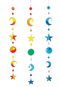 Atrapasoles de resina con cuentas Sun, Moon, Star - Imagen 1 de 1