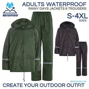 Unisex Mens Womens Waterproof Over Trousers or Jacket Rainsuit Stormbreak Adults