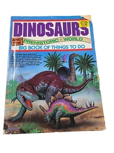Dinosaurs Prehistoric World Coloring Activity Boom 1993 Imperfect Vintage - Picture 1 of 10