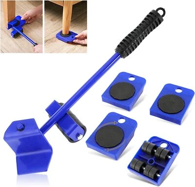 Möbelheber Möbeltransport Möbelrollen 5tlg Transport Set Umzughelfer Möbelrücker - Bild 1 von 4