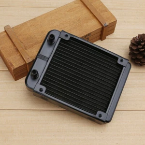 1Pc 120mm 18 Tubes Aluminum Computer Water Cooling Radiator Heat Sink Part - Afbeelding 1 van 4