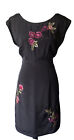 Ladies Be Beau Embroidered Belted Dress Bnwt Size 14