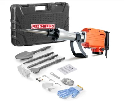 Demolition Jack Hammer, MAX 2200W Electric Jackhammer Heavy Duty, 1350 BPM - Image 1 of 4