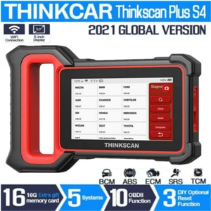 Thinkscan Plus S4 OBD2 Scanner Car Diagnostic Code Reader ABS SRS ECM TCM BCM - Picture 1 of 8