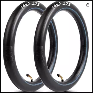 Heavy-Duty 14 X 2.125 Inner Tube 14 Inch Electric Biketubes with Angled Valve St - Picture 1 of 5