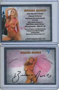Briana Banks Signed & Kissed Trading Card Collectors Expo Model #4 - Picture 1 of 1
