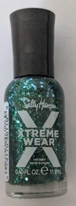 Sally Hansen Xtreme Wear Nail Polish Shade 366 FANTA-SEAS Glitter Green FREEPost - Picture 1 of 3