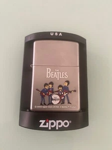 Zippo Lighter  Satin Chrome, The Beatles Playing 2009 - Picture 1 of 6