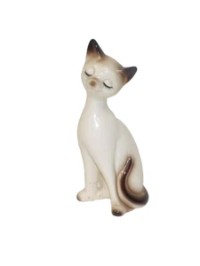 Vintage MCM Choice Imports Japan - Siamese Cat Figurine - Picture 1 of 4