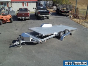 aluma 8218 power Tilt carhauler trailer equipment electric tilt 7 x 18 aluminum - Picture 1 of 12