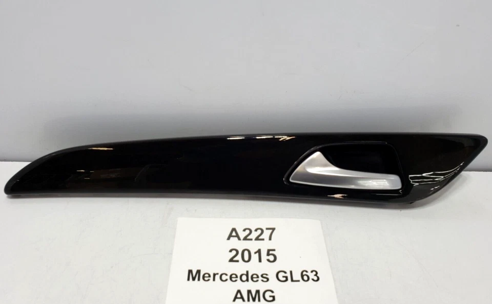✅ 2014-2019 OEM Mercedes X166 GL63 AMG Rear Left Driver Door Panel Trim Wood - Image 1 of 4