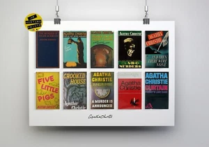 Agatha Christie Poster: First Edition Book Covers, Agatha Christie Fan, Gift - Picture 1 of 8