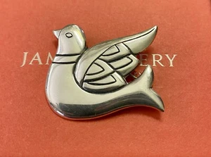 Retired James Avery Sterling Silver Bird Peace Dove Brooch Pin - Picture 1 of 4