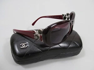 Chanel Sunglasses 5181-B Burgundy Gripoix Frames c.539/3L 56[]16 135 2N and Case - Picture 1 of 11
