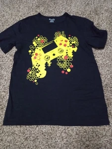 The Childrens Place XL 14-16 Black Short Sleeve Gamer Controller Graphic Tee - Picture 1 of 5