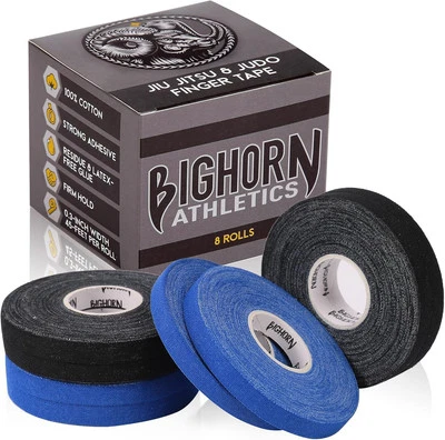 Bighorn Athletics Jiu Jitsu Finger Tape, 0.3-Inch 0.3-Inch, Black & Blue  - Image 1 of 4