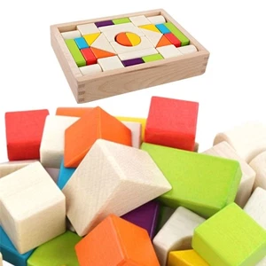 A Set Vibrant Colors Colorful Blocks Stacking Blocks Young Children - Picture 1 of 10