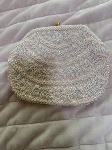 beaded bag handmade in hong kong 6x8in.vintage - Picture 1 of 4