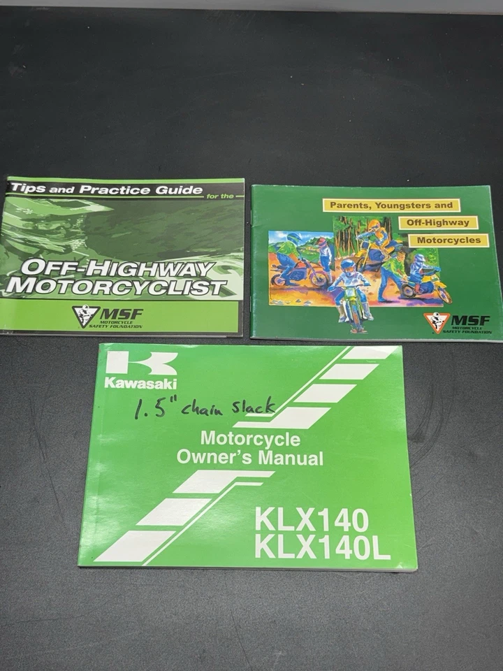 NOS Kawasaki KLX140L KLX 140L Genuine Owners Manual Factory OEM 99987-1546 Foto 1 de 4