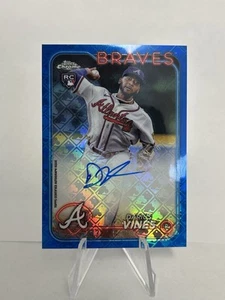 2024 Topps Chrome Logofractor DARIUS VINES Rookie Auto BLUE #/150 Braves #RCA-DV - Picture 1 of 2