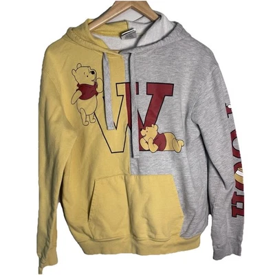 Disney Winnie the Pooh Graphic Hoodie Sweatshirt Colorblock Size Medium - Image 1 of 4