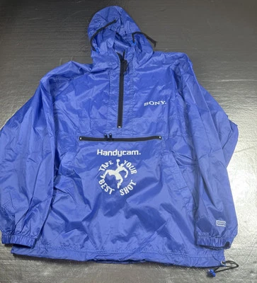 Винтажный Sony куртка пуловер ветровка Handycam промо мужской L камеры 90-х винтажный - Изображение 1 из 4