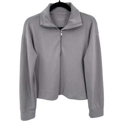 Sudadera Pullover Athleta Seasoft Cuarto Cremallera Calce Relajado Lavanda Talla Pequeña Foto 1 de 4