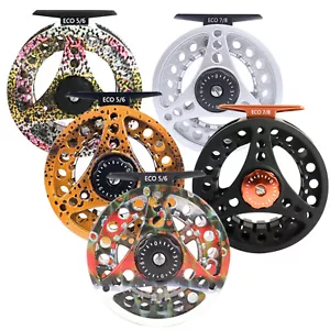 ECO Fly Fishing Reel 1/2 2/3 3/4 5/6 7/8WT Aluminum Large Arbor - Picture 1 of 25