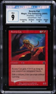 SCORIA CAT FOIL CGC 9 Prophecy Magic MTG Graded *POP 1* [Luca] - Image 1 of 2