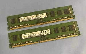 8GB Kit (2 x 4GB) Samsung HP 698650-154 PC3-12800U DDR3 Non-ECC Computer Memory - Picture 1 of 7