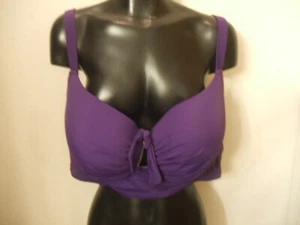 Swimsuits For All Bikini Top Purple 44C Underwire Bra Cups NWT New Adjustable  - Picture 1 of 11
