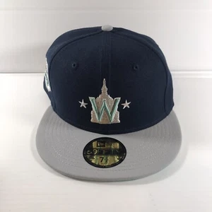 Cappello grigio blu Anaheim Angels New Era 59FIFTY 50th Anniversary taglia 7 1/8 nuovo - Foto 1 di 10