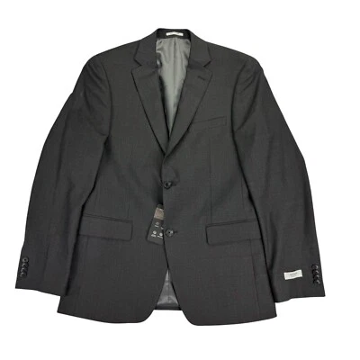 Traje Chaqueta Alfani Para Hombres Calce Ajustado Ventana Cuadros Gris Borgoña 38R Foto 1 de 4