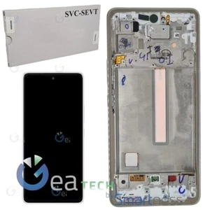 DISPLAY LCD FRAME ORIGINALE SAMSUNG SERVICE PACK GALAXY A53 5G SM-A536 BIANCO - Picture 1 of 4