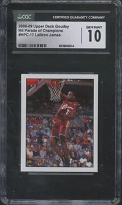2008 Upper Deck Goudy Hit Parade Of Champions #17 Lebron James Gem Mint CGC 10 - Picture 1 of 2