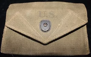 1944 Dated United States Army First Aid Kit Pouch, Combat Worn - Picture 1 of 3