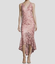 xscape flounce midi dress