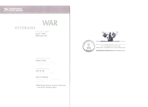 USPS FDC Ceremony Program #3803 Korean War Veterans Memorial 2003 - Picture 1 of 2