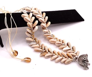 Collar gargantilla concha de cowrie hecha a mano de moda - Imagen 1 de 6