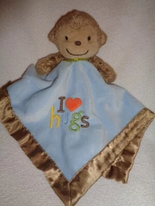 Coperta di sicurezza bambino scimmia blu marrone I Love Hugs peluche carter solo 1 tu 2010 - Foto 1 di 7